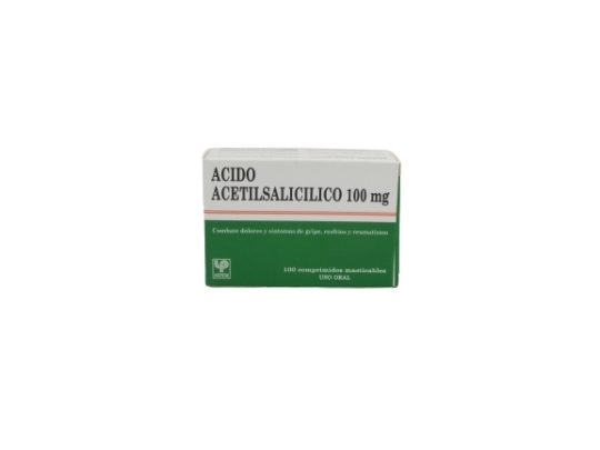 ACIDO ACETIL SALICILICO 100MG X 100 COMPRIMIDOS
