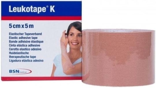RECOVERY VENDA ELASTICA TAPE K ADHESIVA 5 CM X 5M PIEL CLARO