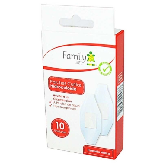 FAMILY SET PARCHE CURITA HIDROCOLOIDE X 10 UND