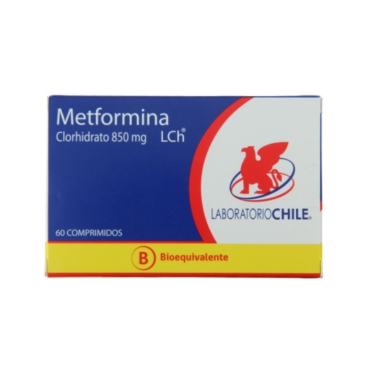 METFORMINA 850 MG X 60 COMPRIMIDOS RECUBIERTOS
