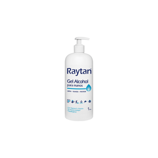 RAYTAN ALCOHOL GEL C/VIT E Y GLICERINA X 1LT