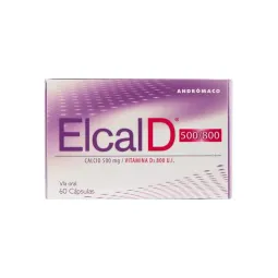 ELCAL D 500 800MG X60 CAPSULAS