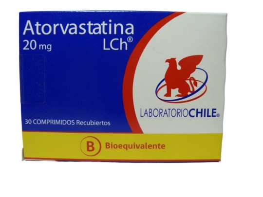 ATORVASTATINA 20 MG X 30 COMPRIMIDOS