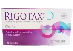 RIGOTAX-D 5MG/120MG X30 CAPSULAS