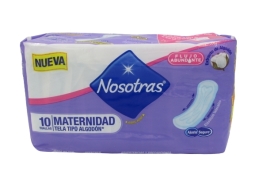 Nosotras Toalla De Maternidad X 10 Unidades | nosotras maternidad 10un