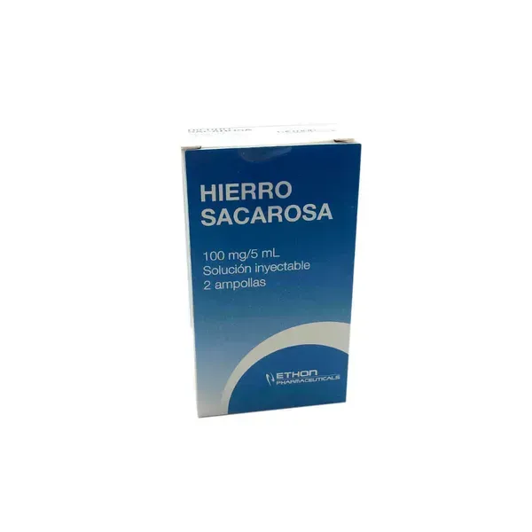 HIERRO SACAROSA 100 MG /5 ML X 2 AMPOLLAS