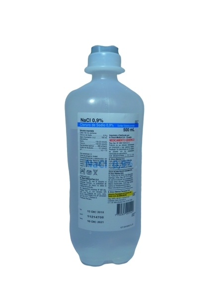 CLORURO DE SODIO 0.9% 500ML