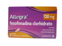 ALLEGRA 120 MG  X 30 COMPRIMIDOS RECUBIERTOS