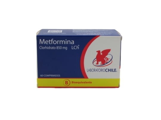 METFORMINA 850 MG X 30 COMPRIMIDOS RECUBIERTOS