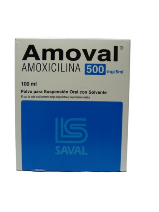 AMOVAL 500 MG / 5 ml SUSPENSION ORAL X 100 ML