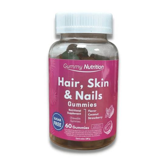 HAIR AND NAILS (CABELLO Y UÑAS) X 60 GOMITAS