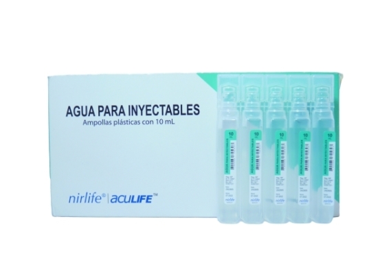 AGUA INYECTABLES 10ml X 1 AMPOLLA