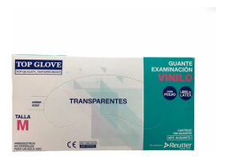 GUANTES EX.TOPE GLOVE GUANTES . L/P VINILO  TM X 100