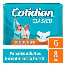 Pañales Para Adulto Cotidian Clasico Talla G X 8Uni | pañales cotidian 8uni