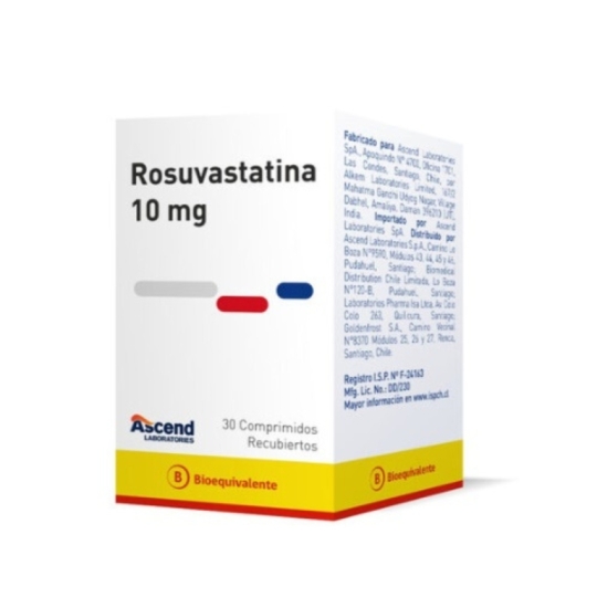 ROSUVASTATINA CALCICA 10MG X 30COM