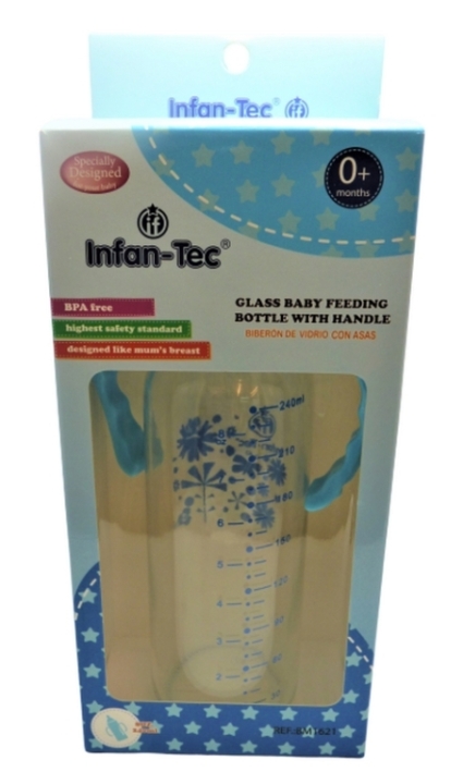 MAMADERA VIDRIO 250ML C/ASA