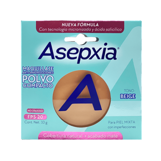 ASEPXIA MAQUILLAJE POLVO BEIGE