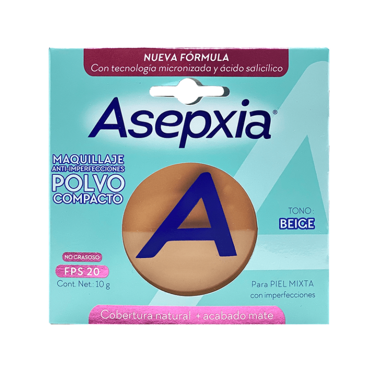 ASEPXIA MAQUILLAJE POLVO BEIGE