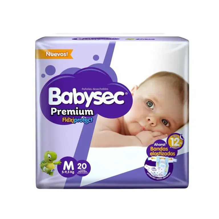 BABYSEC PAÑAL BEBE PREMIUM M X20