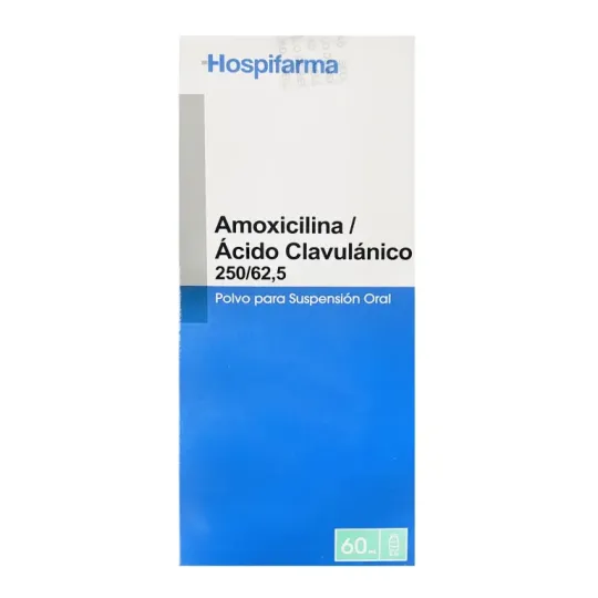 AMOXICILINA / ACIDO CLAVULANICO 250/62.5 MG POLVO SUSPENSION X 60 ML
