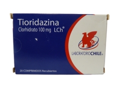 TIORIDAZINA 100 MG  X 20 COMPRIMIDOS RECUBIERTOS