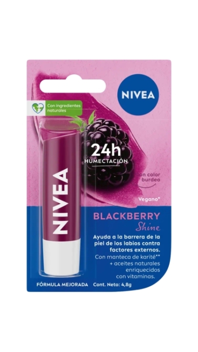 NIVEA PROTEC LABIAL BLACKBERRY X 4.8G