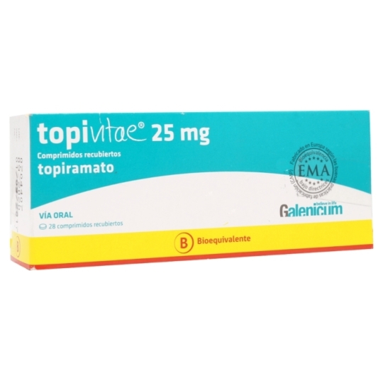 TOPIVITAE 25 MG  X 28 COMPRIMIDOS
