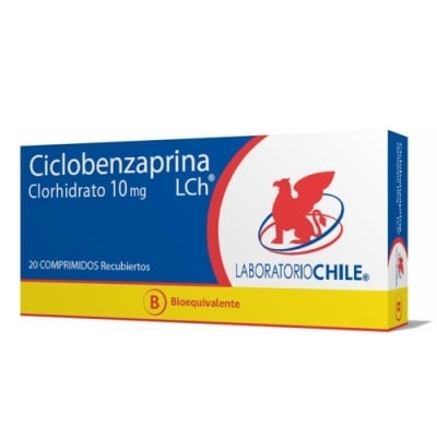 CICLOBENZAPRINA 10 MG X 20 COMPRIMIDOS