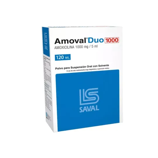 AMOVAL 1000MG/5ml SUSPENSIÓN ORAL X120ML