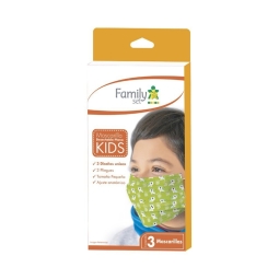 F.SET MASCARILLA DESECHABLE PLANA KIDS X 3