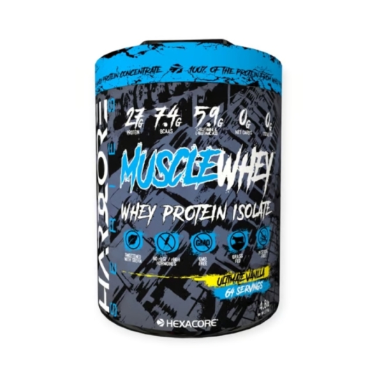 HEXACORE MUSCLE WHEY PROTEIN 64 PORCIONES VAINILLA
