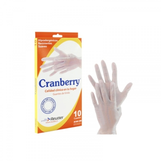 CRANBERRY GUANTES EXAMINACION VINILO TM X 25