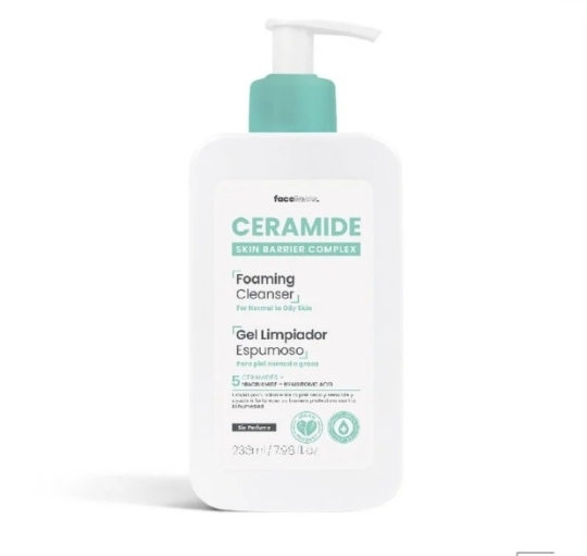 CERAMIDE GEL LIMPIADOR ESPUMOSO X 236 ML