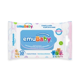 EMUBABY TOALLAS HUMEDAS X10