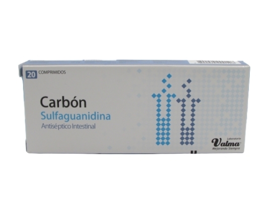 CARBON SULFAGUANIDINA X20 COMPRIMIDOS