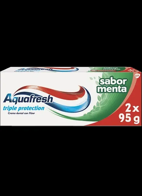 AQUAFRESH PACK TRIPLE PROTEC. MENTA PAS.X2 95G