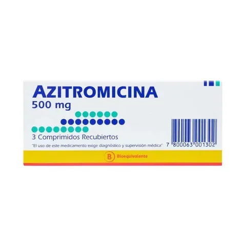 AZITROMICINA 500 MG X 3 COMPRIMIDOS 