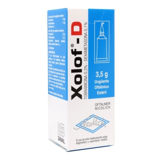 XOLOF-D UNGÜENTO OFTALMICO X5