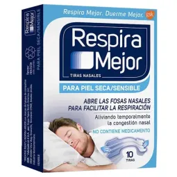 RESPIRA MEJOR PIEL SECA/ SENSIBLE X 10 TIRAS