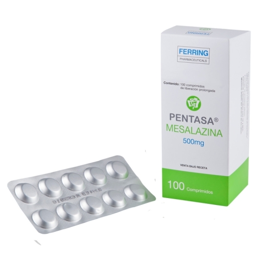 PENTASA 500 MG X 100 COMPRIMIDOS