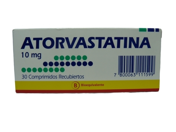 ATORVASTATINA 10 MG  X 30 COMPRIMIDOS