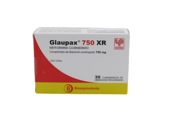 GLAUPAX  XR 750MG X 30 COMPRIMIDOS