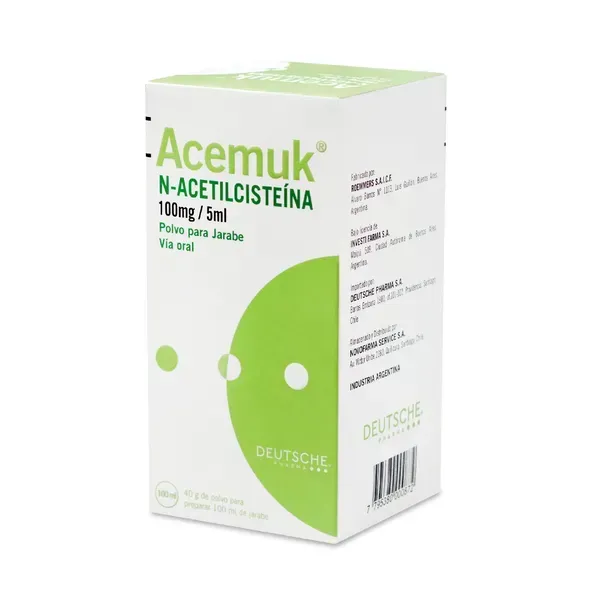 ACEMUK JARABE 100MG/5ml X 100ML