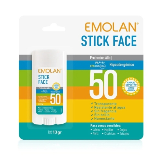 EMOLAN PROTECTOR SOLAR STICK FACE X 13 GR 