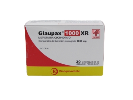 GLAUPAX  XR 1000MG X 30 COMPRIMIDOS