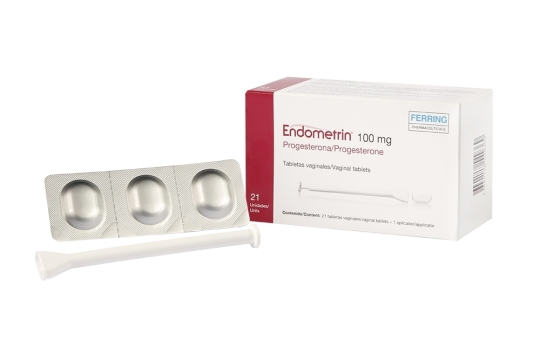 Endometrin 100 mg vaginal x 21 tabletas 