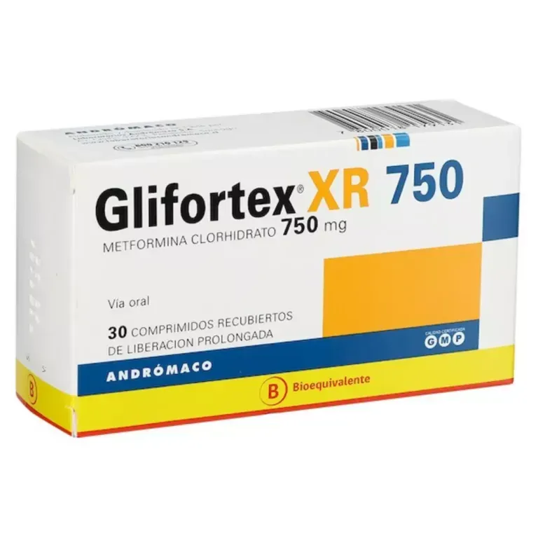 GLIFORTEX  XR 750 MG X 30 COMPRIMIDOS LIBERACION PROLONGADA