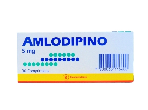 AMLODIPINO 5 MG  X 30 COMPRIMIDOS