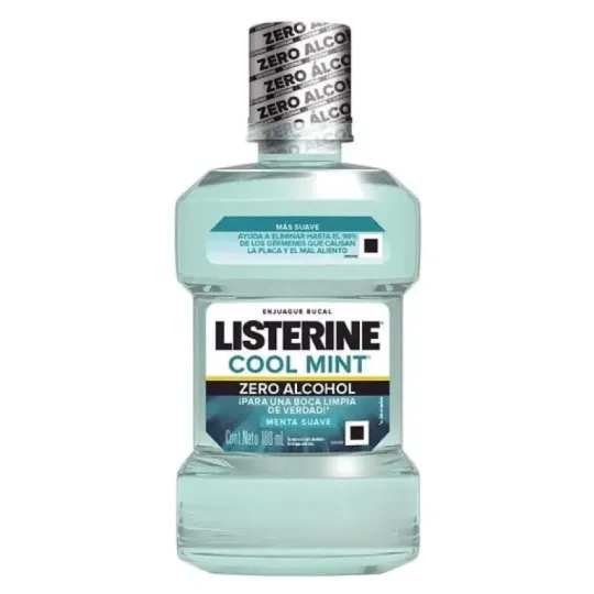 LISTERINE COOL MINT ENJ. BUCAL ZERO (S/ALCOHOL) X 180ML