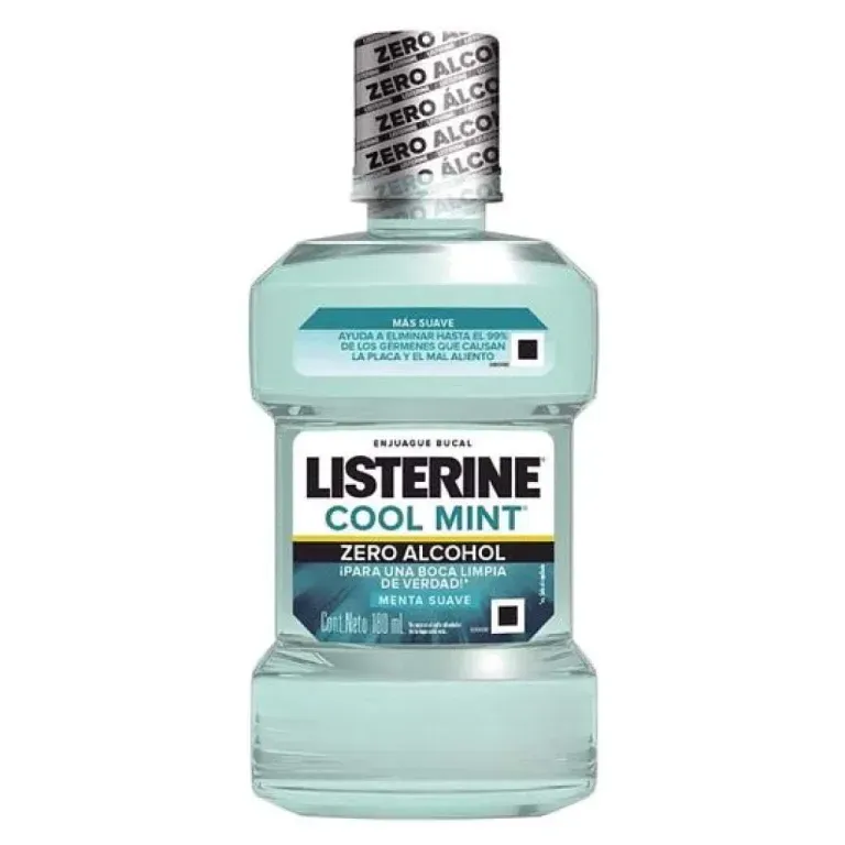 LISTERINE COOL MINT ENJ. BUCAL ZERO (S/ALCOHOL) X 180ML